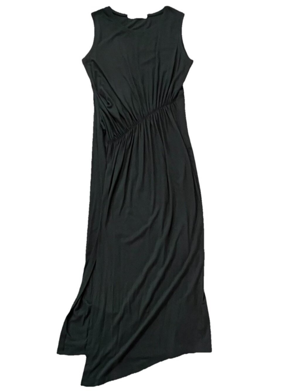 Peruvian Connection Womens Black Sleeveless Maxi Dress Size Small High Side Slit